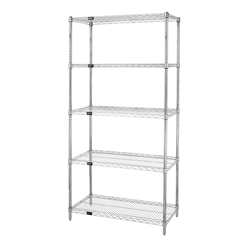 688-WR862448C5 Chrome Wire Shelf Kit - 48"W x 24"D x 86"H