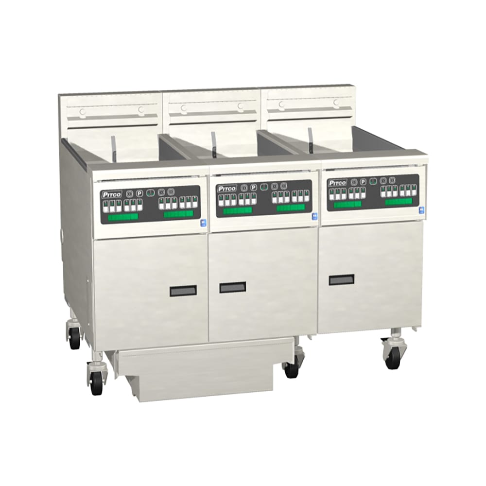 169-SE14X3FD2083 Electric Fryer - (3) 50 lb Vats, Floor Model, 208v/3ph