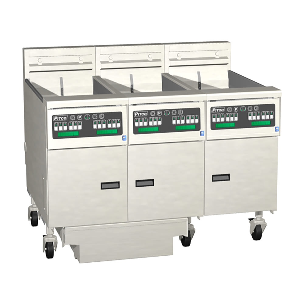 169-SE14X3FD2203 Electric Fryer - (3) 50 lb Vats, Floor Model, 220v/3ph