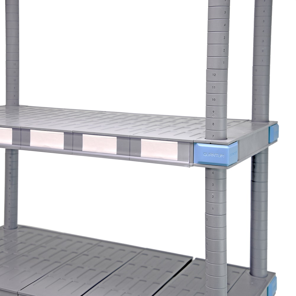 688-QPLH23C 23 1/2" Shelf Label Holder - Plastic, Clear