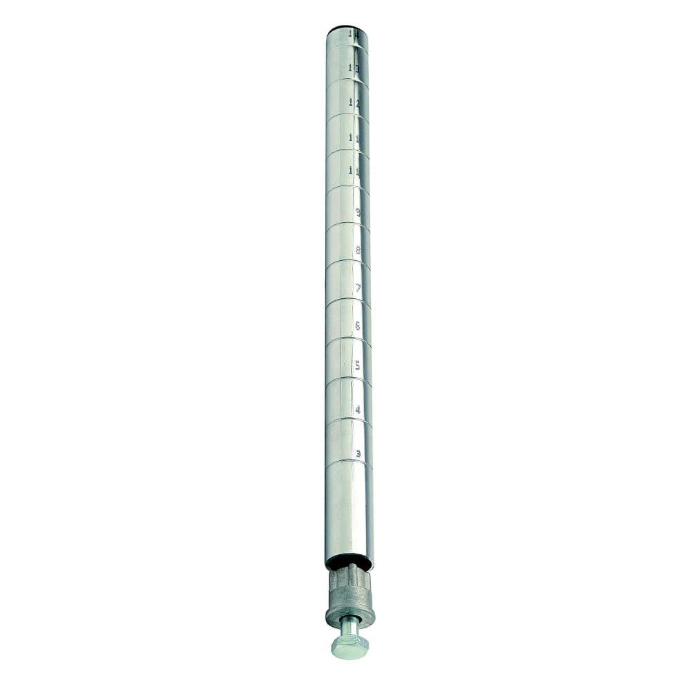 688-P74C 74" Stationary Chrome Post
