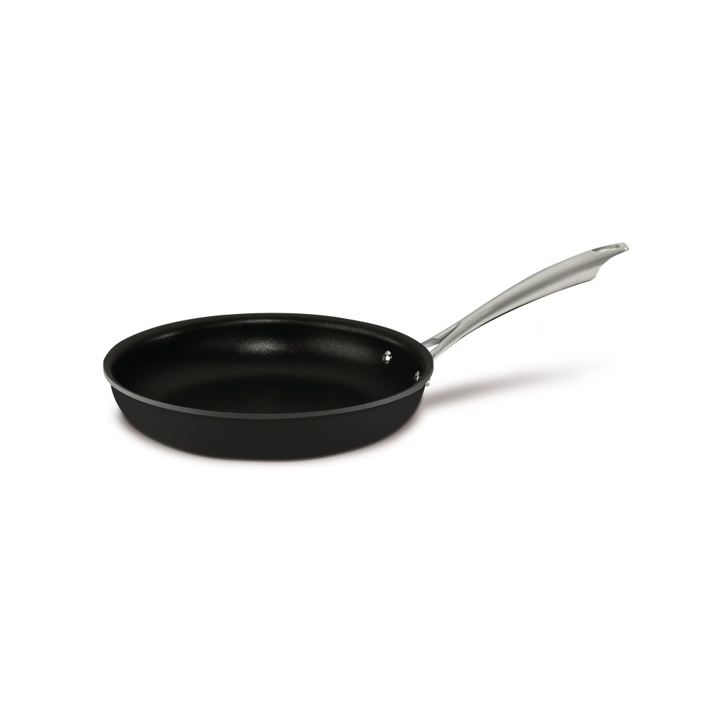 141-DSA2224WH 10" Anodized Aluminum Frying Pan w/ Hollow Metal Handle, Black