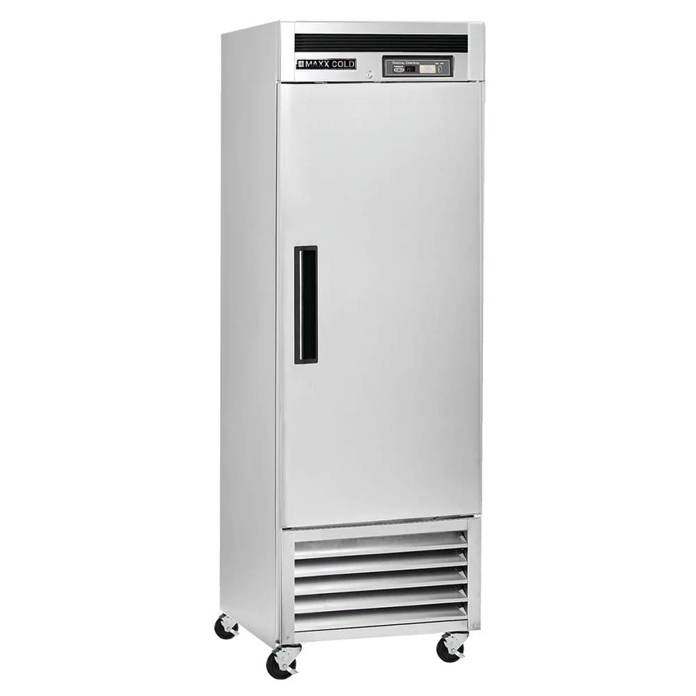 763-MCR23FDHC 26 3/4" One Section Reach In Refrigerator, (1) Right Hinge Solid Door, 120v