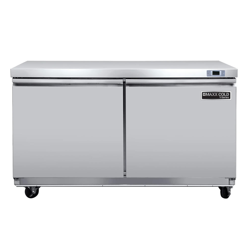 763-MVR48UHC 48 2/5" V-Series Undercounter Refrigerator w/ 2 Solid Doors, 115v