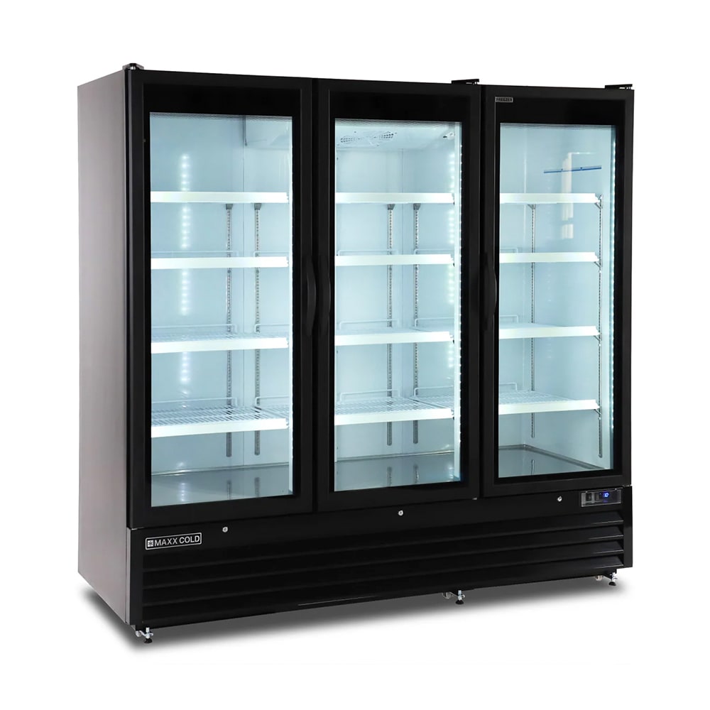 Maxx Cold MXGDM-73FBHC 81" X-Series Three Section Display Freezer w