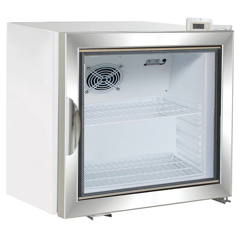 763-MXM12RHC 22 3/10" X-Series Countertop Refrigerator w/ Front Access - Swing Door, White,...