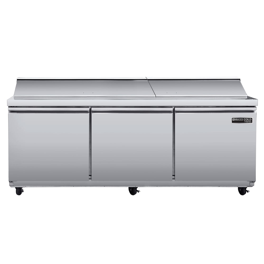 763-MVR72SHC 72" V-Series Sandwich/Salad Prep Table w/ Refrigerated Base, 115v