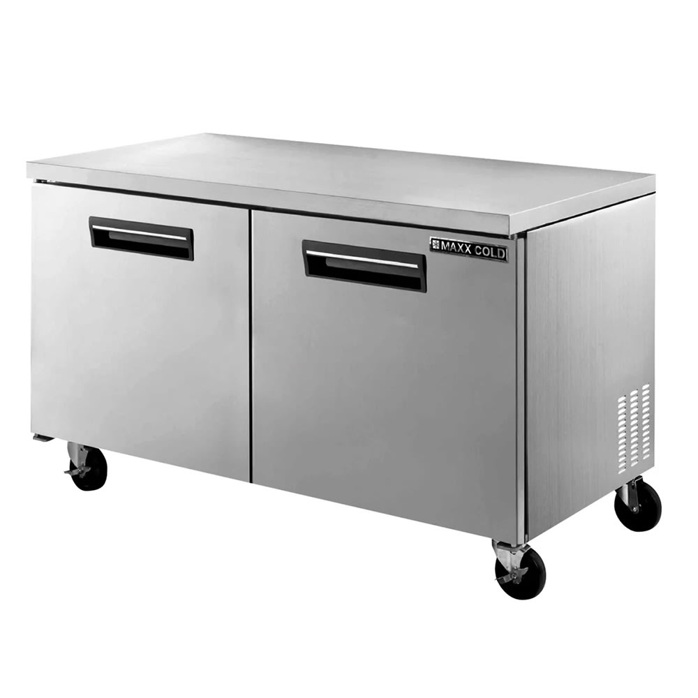 763-MXCF60UHC 60 3/8" X-Series Undercounter Freezer w/ (2) Sections & (2) Doors, 120v