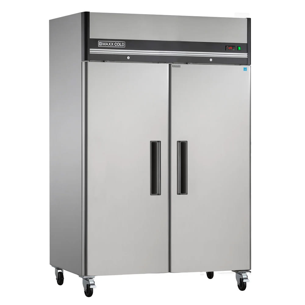 763-MXCF49FDHC 53 9/10" X-Series Two Section Reach In Freezer, (2) Solid Doors, 120v