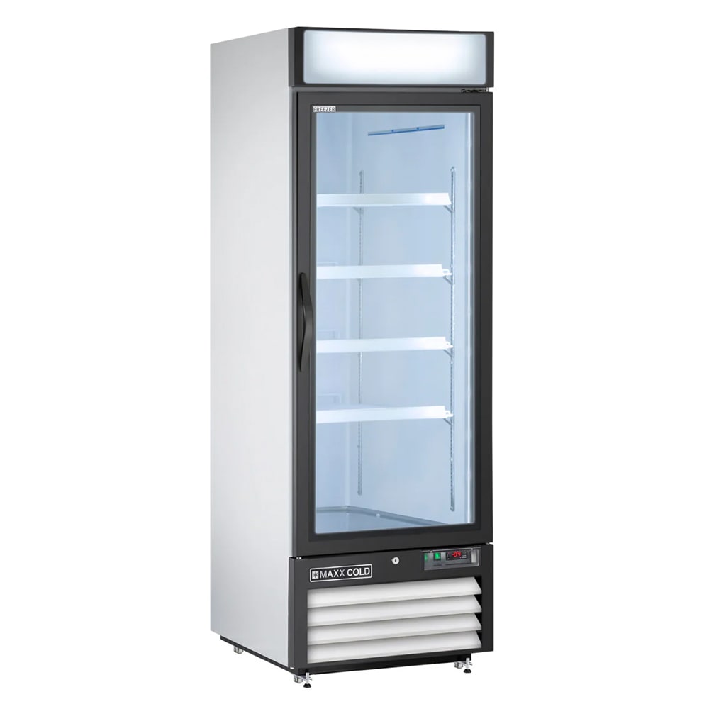 763-MXM123FHC 27" X-Series One Section Display Freezer w/ Swing Door - Bottom Mount Compress...