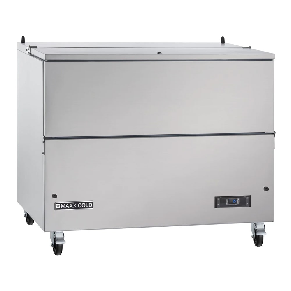 763-MXMC49HC X-Series Milk Cooler w/ Top & Side Access - (768) Half Pint Carton Capacity, 120...