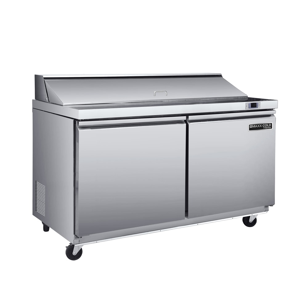 763-MVR48MHC 48 2/5" V-Series Mega Top Sandwich/Salad Prep Table w/ Refrigerated Base, 115v