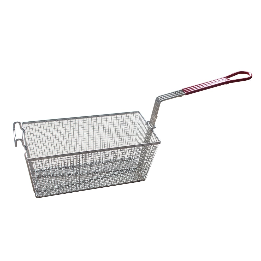 895-400039 Fryer Basket w/ Coated Handle & Front Hook, 17 1/2" x 9 1/4" x 6"