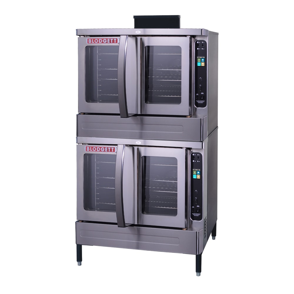 015-DFG200DBLLP Bakery Depth Double Full Size Liquid Propane Gas Convection Oven - 120,000 BTU