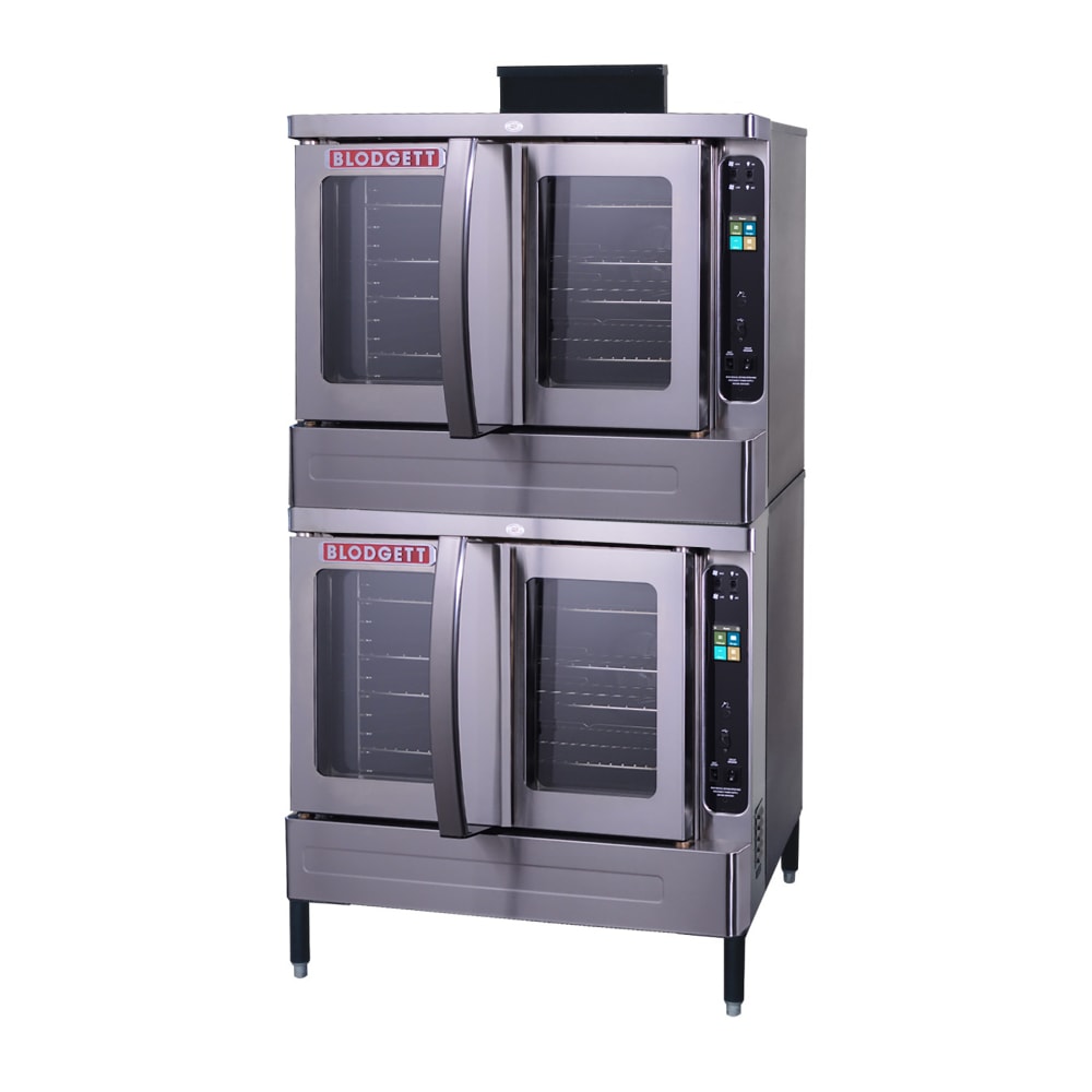 015-DFG200DOUBLENG Bakery Depth Double Full Size Natural Gas Convection Oven - 60,000 BTU