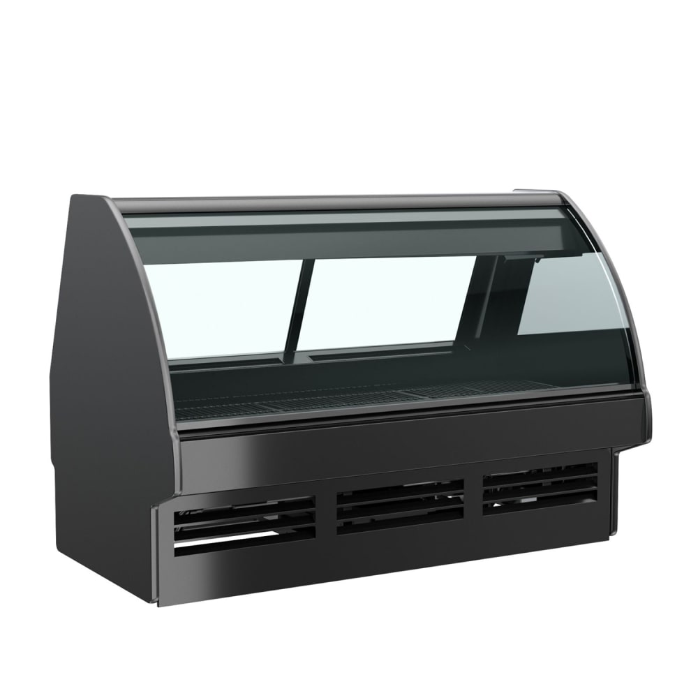 529-GMG8BLK 99 3/4" Full Service Deli Case w/ Curved Glass - 1 Level, 110-120v