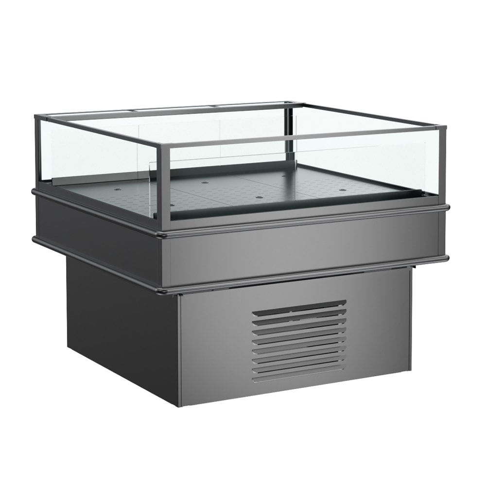 529-MI46RBLK 74 1/8" Oasis® Horizontal Island Open Air Cooler w/ (1) Level, 208-240v