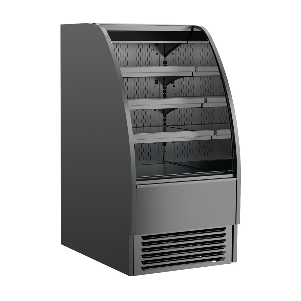 529-HMO3953RBLK 38 3/4" Harmony® Vertical Open Air Cooler w/ (4) Levels, 110-120v