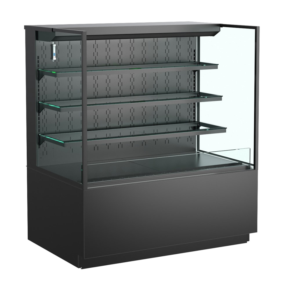 529-NR4855RSSVBLK 47 3/4" Reveal® Vertical Open Air Cooler w/ (4) Levels, 110/120v