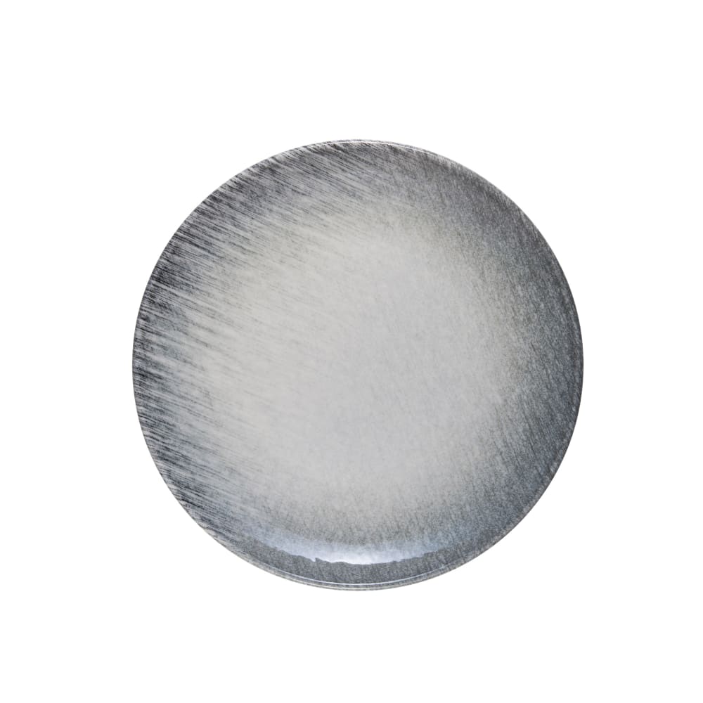 106-5315826 8 13/16" Round Brezza Deep Plate - Fine China, Black