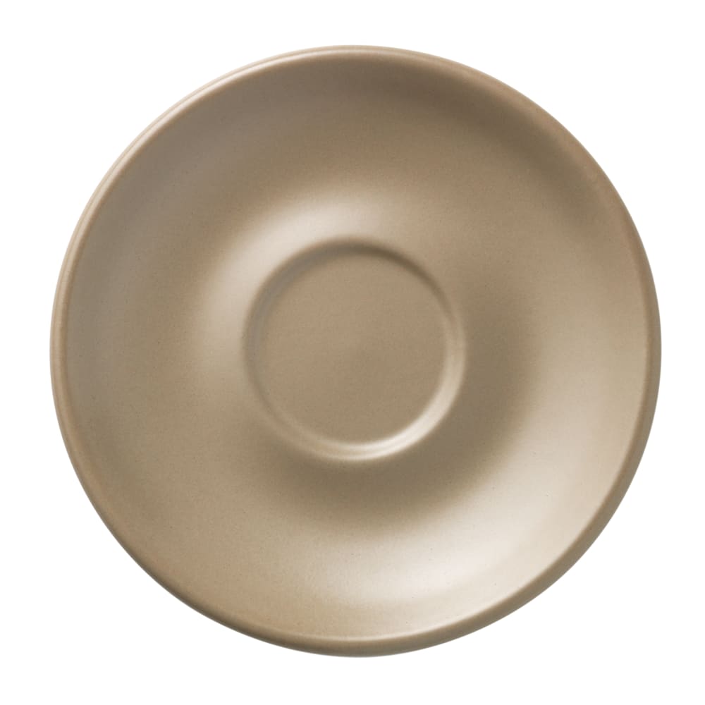 192-DRI14S 6" Round Driftstone Saucer - Porcelain, Sand