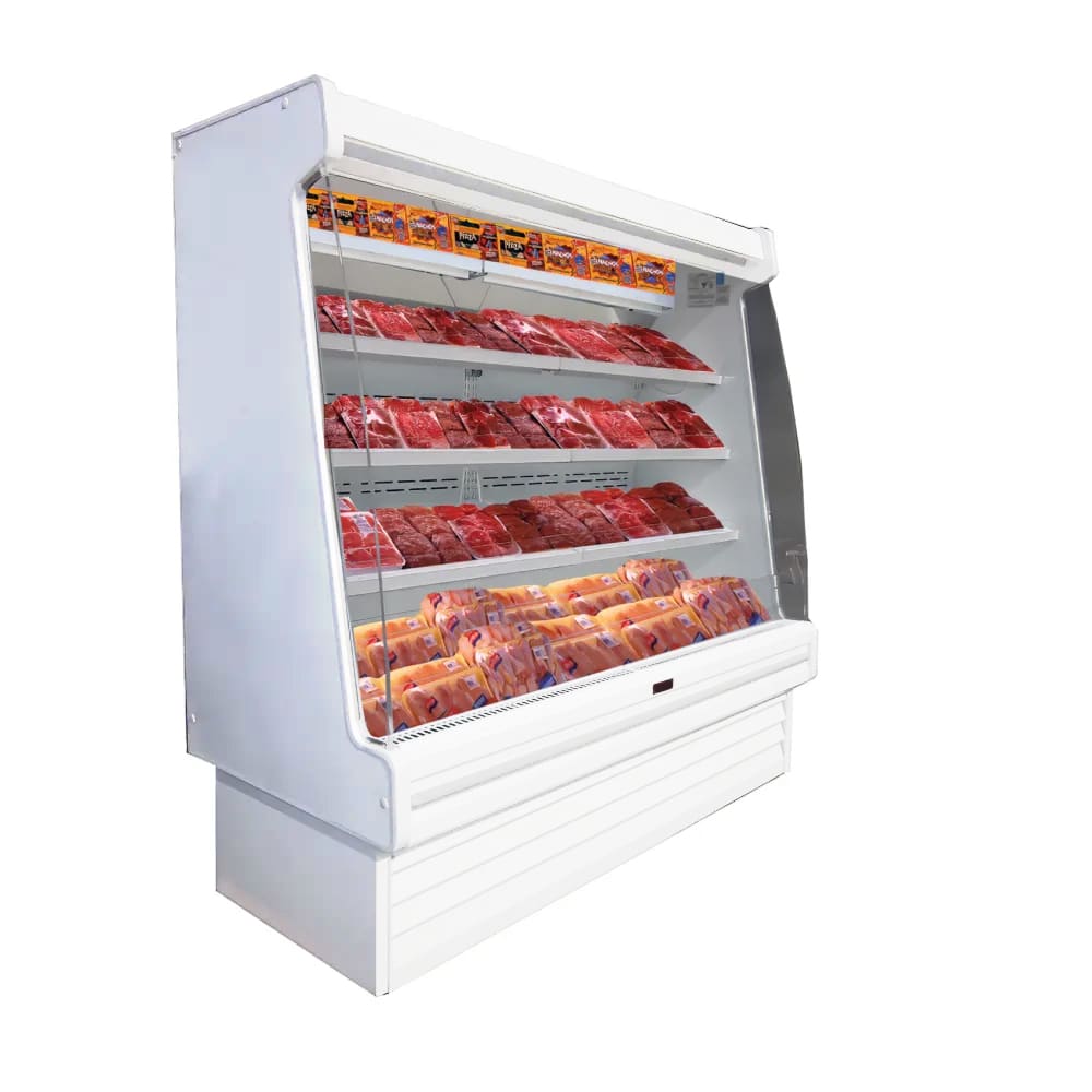 367-SCOM35E4SLED 51" Vertical Open Air Cooler w/ (4) Levels, 115/208-230v