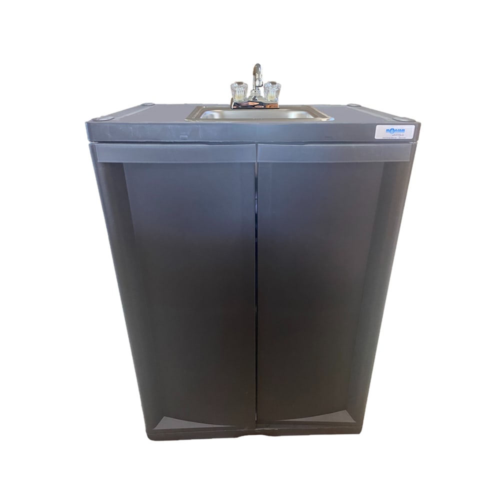 570-PSE2001 38 1/2"H Portable Sink w/ 5 1/2"D Bowl, Hot & Cold Water