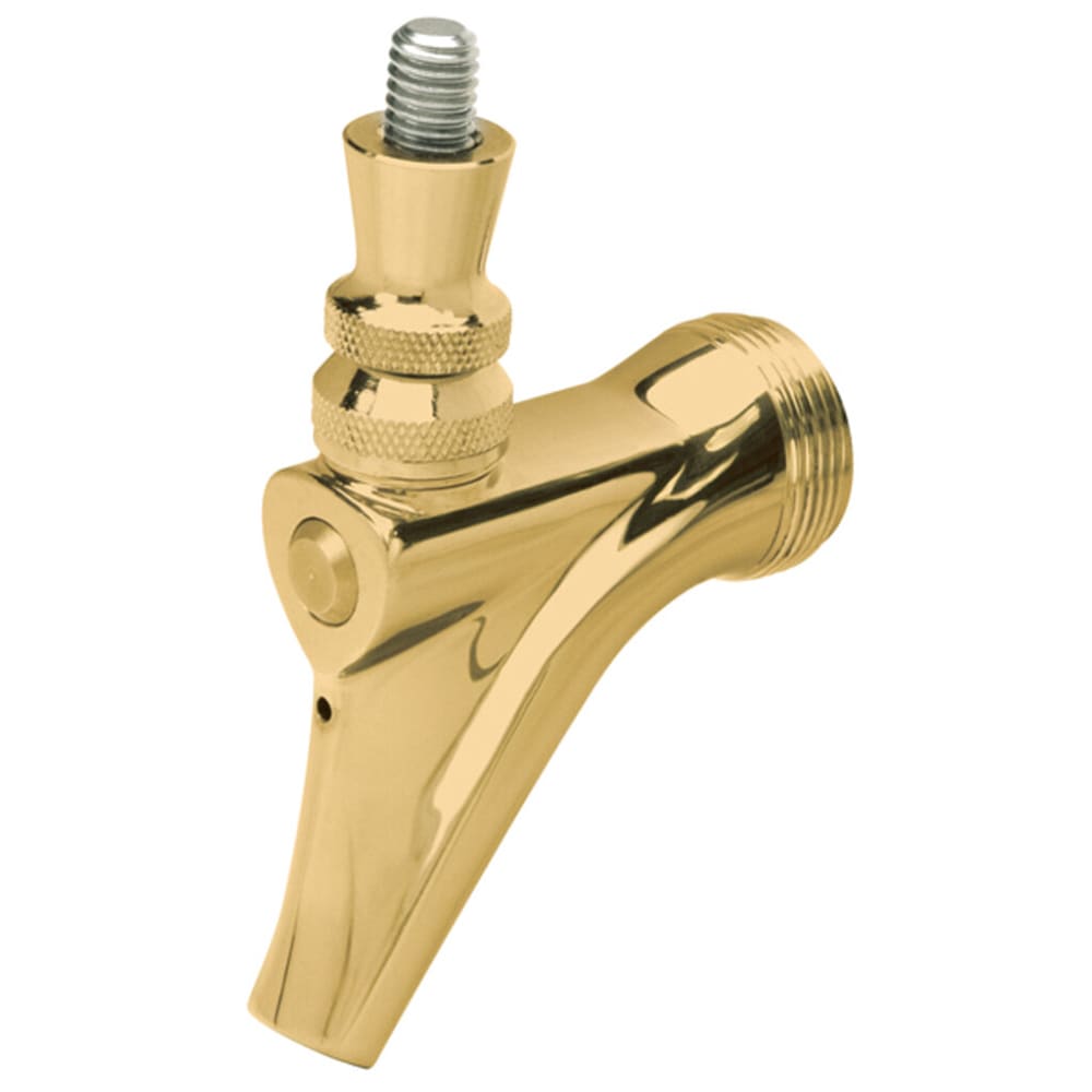711-304G Beer & Wine Faucet w/ Lever, Gold Plated Stainless Steel