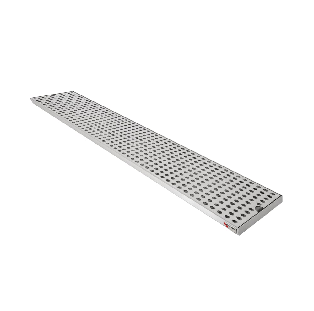 711-DP820D72 Surface Mount Drip Tray Trough w/ 5/8" Drain - 72"W x 8"D, Stainless...