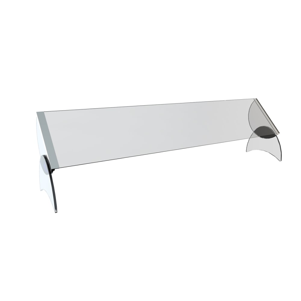 315-PSG60C Pivoting Sneeze Guard - 60"W x 18"D x 17 3/10"H, Acrylic, Clear