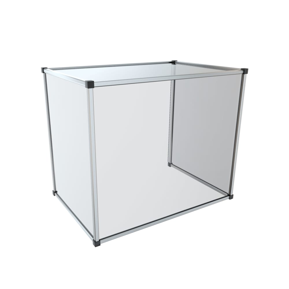 315-TSSG3630 Enclosed Sneeze Guard - 36"W x 18"D x 30"H, Acrylic w/ Stainless Stee...