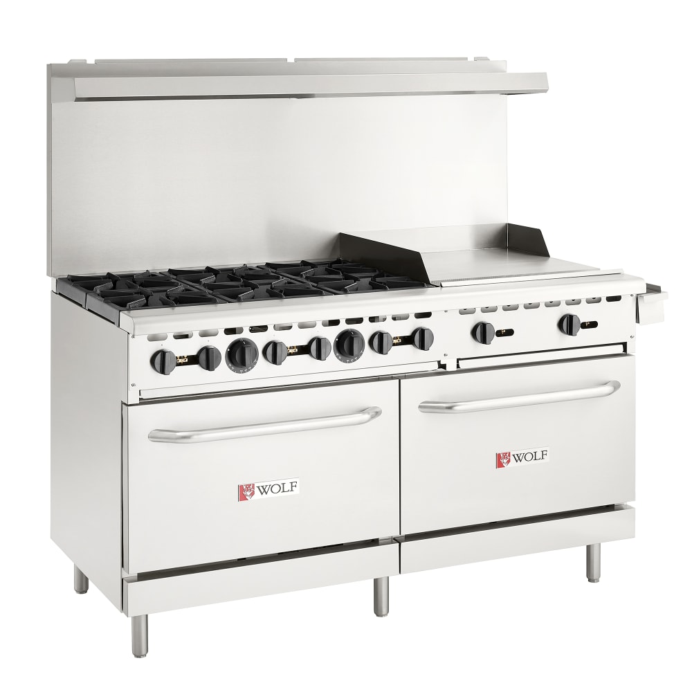 290-WX60F6B24GP 60" 6 Burner Gas Range w/ Griddle & (2) Standard Ovens, Liquid Propane