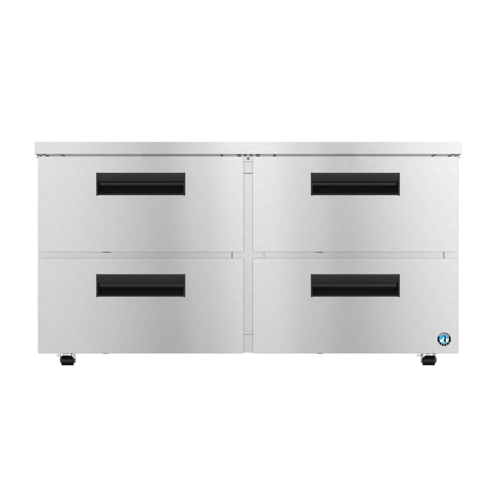 440-UR60BLPD4 60" Steelheart Undercounter Refrigerator w/ (2) Sections & (4) Drawers, 11...
