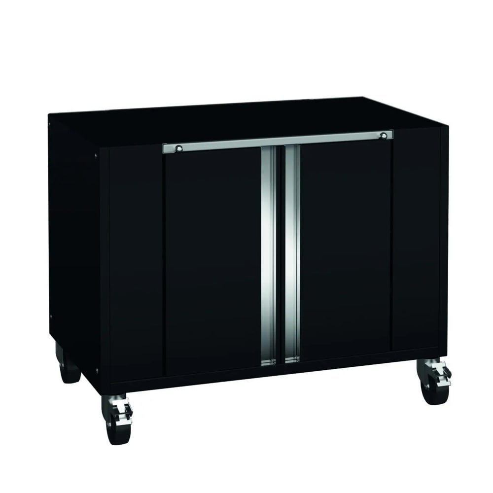 481-9SRLBLK 38"W Mobile Base Cabinet for MasterFlame 975-2G & 975-4G, Black