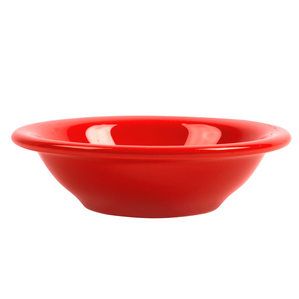 024-903045172 4 oz Round Fruit Dish w/ Cantina Uncarved Pattern & Morwel Shape, Flint, Cayenn...