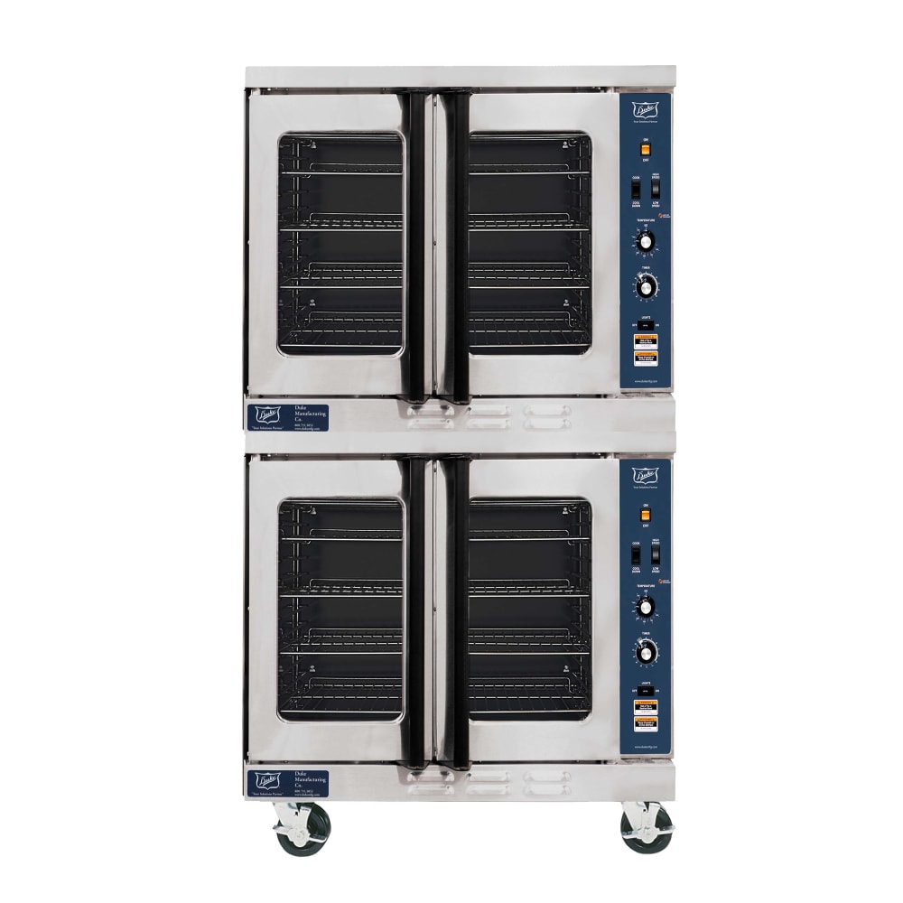066-E102GNG Double Full Size Natural Gas Convection Oven - 40,000 BTU