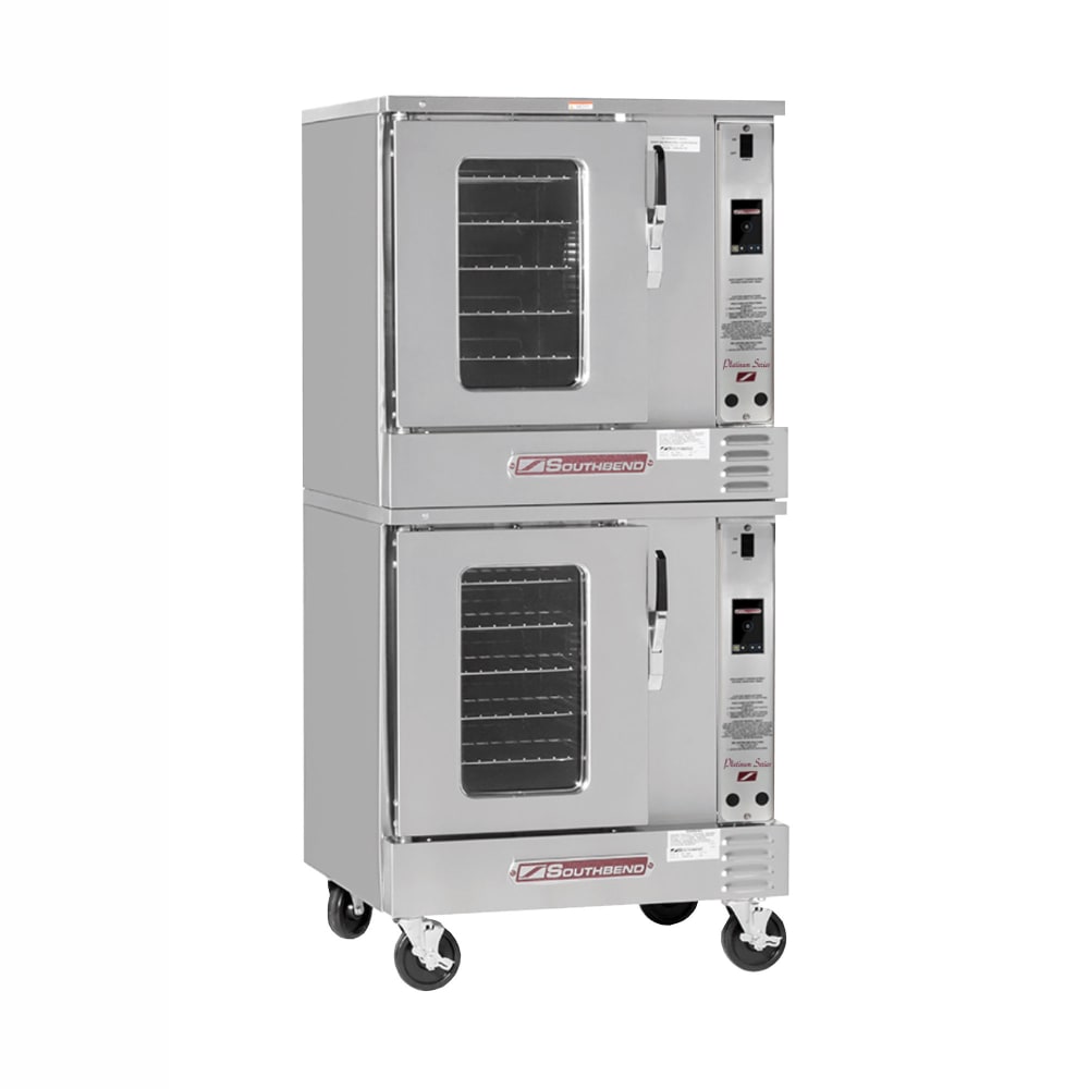 348-PCHE15ST2081 Platinum Double Half Size Convection Oven - 7.5kW, 208v/1ph