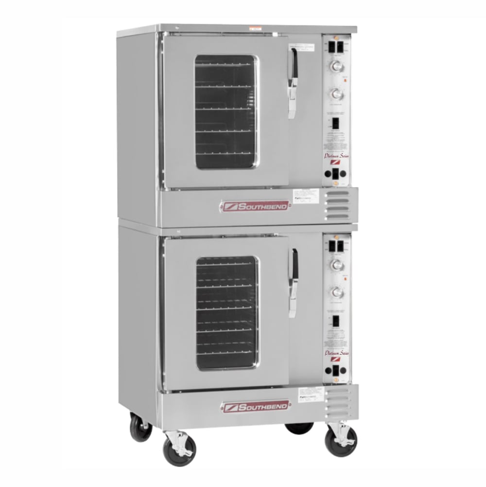 348-PCHG60SSLP Platinum Double Half Size Liquid Propane Convection Oven - 30,000 BTU