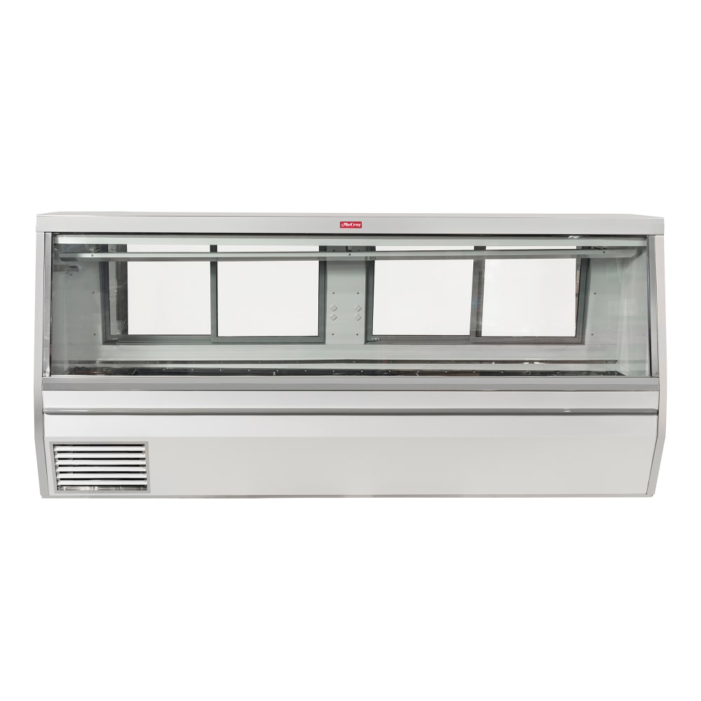 367-SCCMS34N10LED 120" Full Service Red Meat Case w/ Straight Glass - (1) Level, 115v