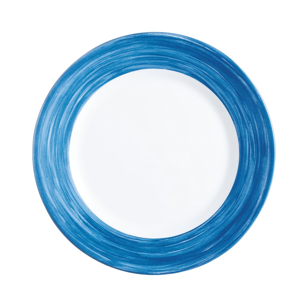 450-H3609 6" Round Brush Bread & Butter Plate - Opal® Glass, Blue Jean