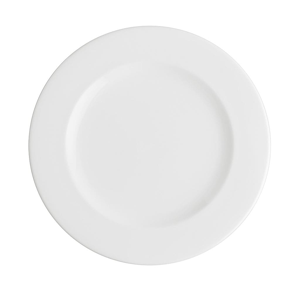 450-R0801 11 1/2" Round Candour Dinner Plate - Porcelain, White