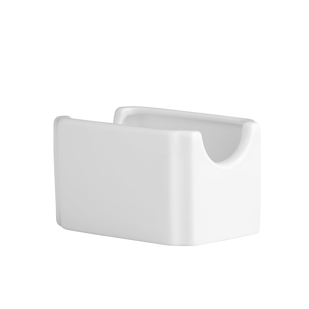 450-S1916 Rectangular Sugar Caddy - Porcelain, White