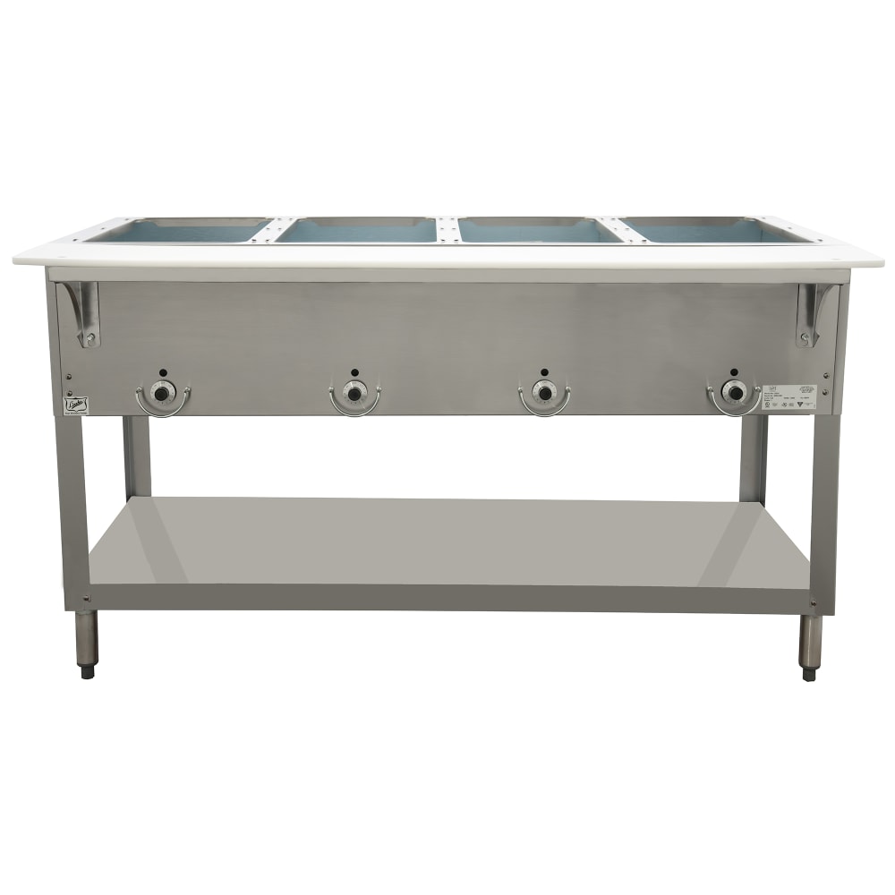 212-E304SW2401 58 3/8" Hot Food Table w/ (4) Wells & Cutting Board, 240v/1ph