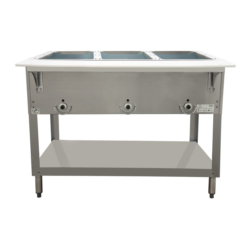 212-E303SW208 44 3/8" Hot Food Table w/ (3) Wells & Cutting Board, 208v/1ph
