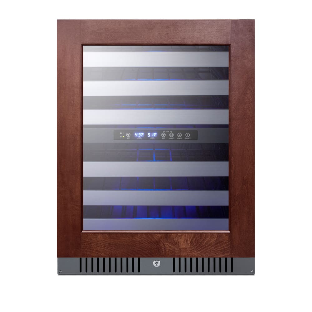 162-ALWC532PNR 23 1/2" One Section Wine Cooler w/ (2) Zones - 46 Bottle Capacity, 115v