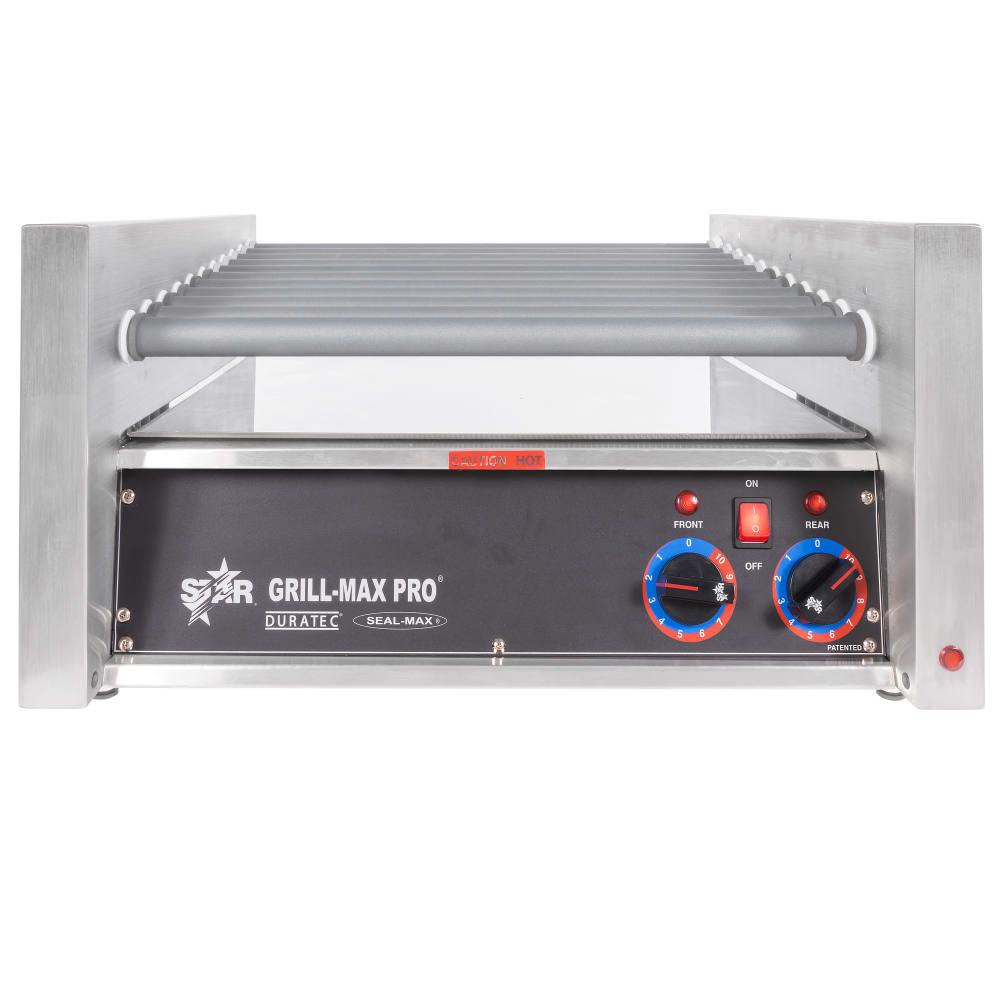 062-30SC 30 Grill-Max® Hot Dog Roller Grill w/ Manual Controls - Slanted Top, 120v