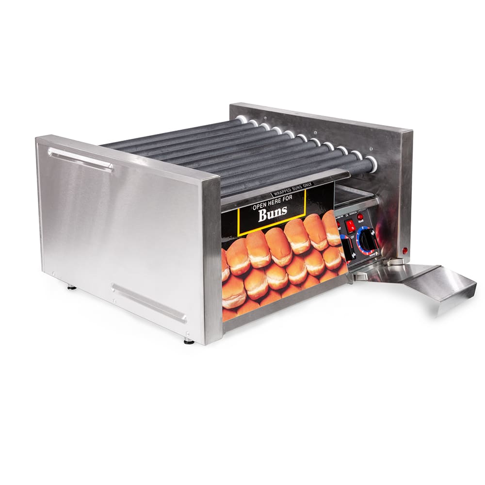 062-30SCBD 30 Grill-Max® Hot Dog Roller Grill w/ Manual Controls - Slanted Top, 120v