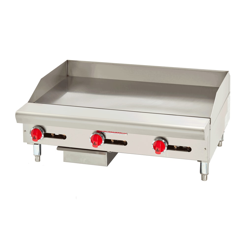 386-ARSMG36LP 36" Gas Griddle w/ Manual Controls - 1" Steel Plate, Liquid Propane