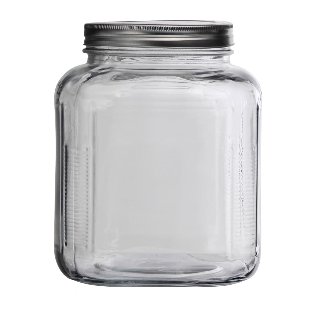 075-85725 1 gal Cracker Jar w/ Brushed Aluminum Lid