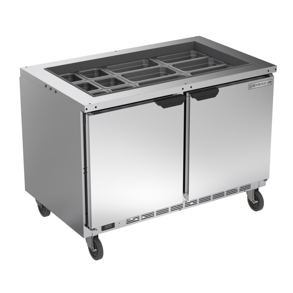 118-SPE48HCS 39 3/8" Cold Food Bar - (9) Pan Capacity, Floor Model, Stainless Steel